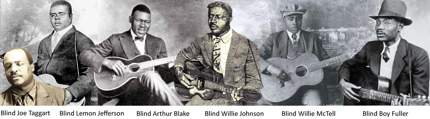 Six blind singers of early blues