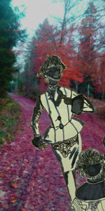 Kailie fashion models - Model behind a friend