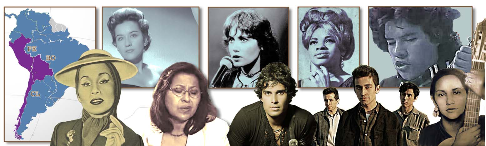 Chile Bolivia Perú 1950-90s pop music Chile Bolivia Perú 1950-90s