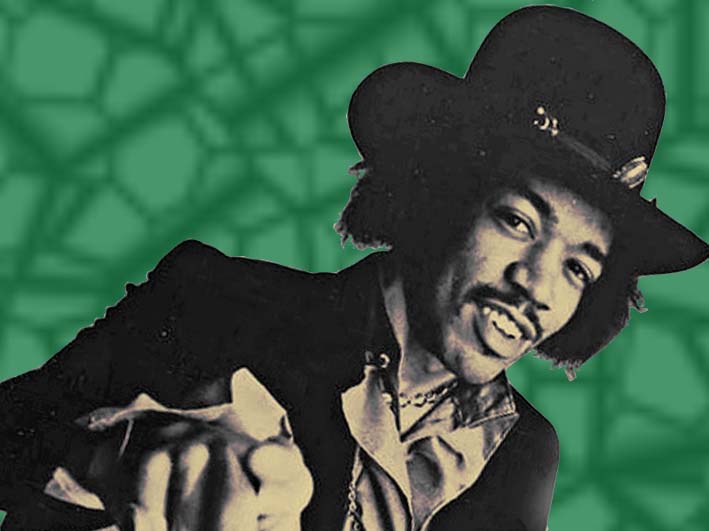 RnB 60s, psychedelic rock - Jimi Hendrix